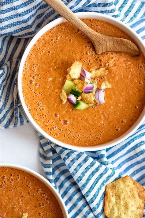 Authentic Spanish Gazpacho (Gluten Free + Vegan) | The Butter Half