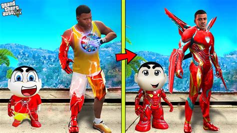 Franklin Shinchan Found Ironman Suit In Gta Youtube