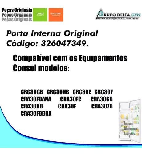 Porta Interna Para Congelador Refrigerador Consul Crc E Cra Venda Em