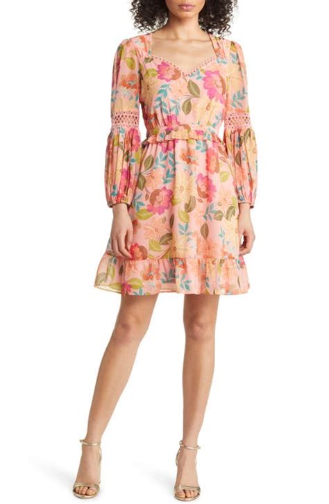 Long Sleeve Floral Dresses Nordstrom Rack