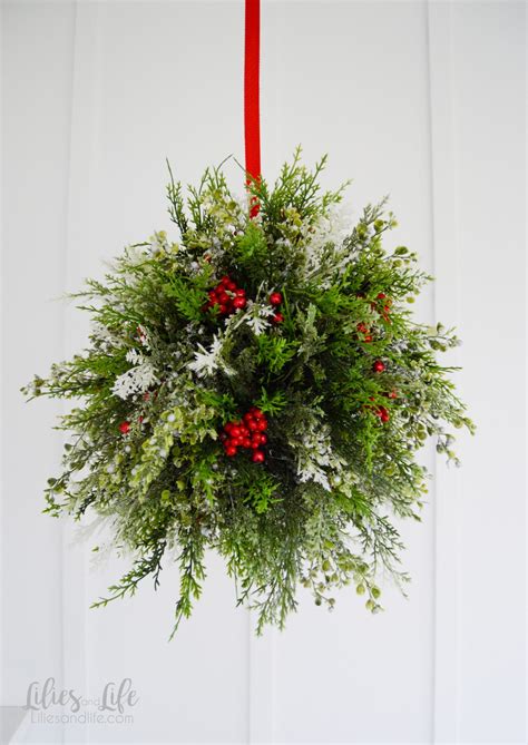 Diy Christmas Kissing Ball Tutorial Emily Fritsch Interiors