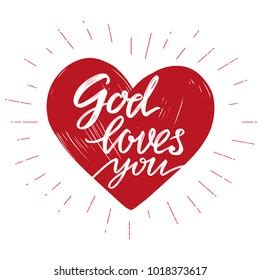 God Loves You Quote On Background Stock Vector Royalty Free