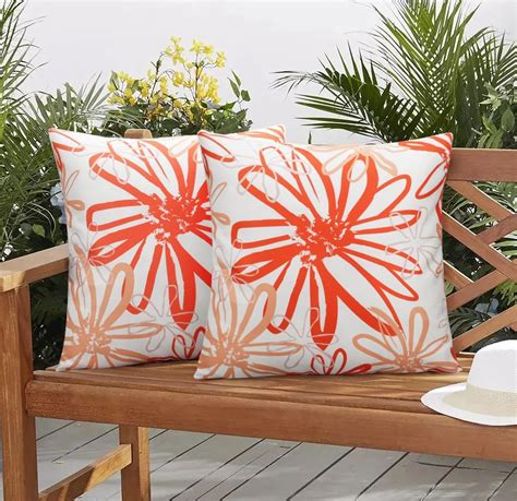 Amazon Pyonic Outdoor Waterproof Pillow Covers Pack Of 2 Dahlia