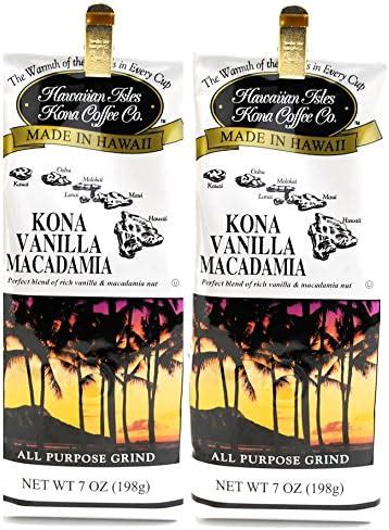 Amazon Hula Girl Hawaiian Kona Coffee Blend Chocolate Mac Nut