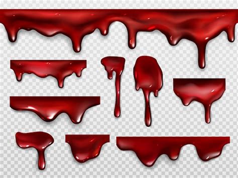 Blood Clipart 19 Files Bundle, Halloween SVG Set, Blood Drip - Clip Art Library