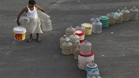 Delhi Water Crisis Residents Struggle For Daily Supply Visuals Show