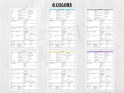 Nursing Report Sheet Study In Nursing
