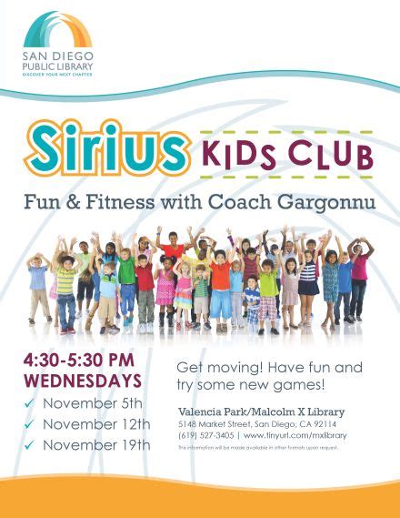 Sirius Kids Club Fun And Fitness With Coach Gargonnu Whats New In