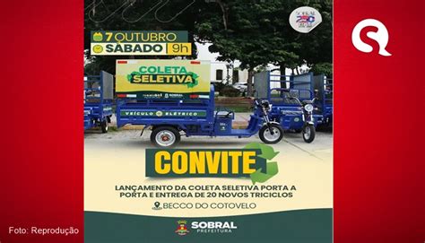 Prefeitura De Sobral Lan A Campanha De Coleta Seletiva Porta A Porta E