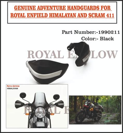 CONVIENT POUR ROYAL Enfield véritable KIT DE GARDE À MAIN AVENTURE pour