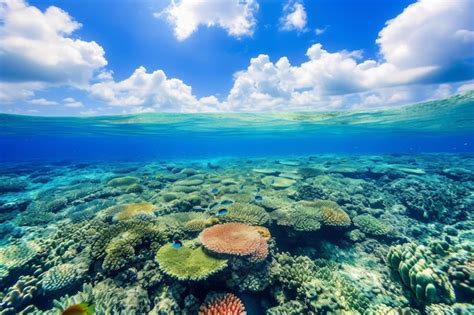 Premium Photo Amazing Coral Reef With Colorful Fish