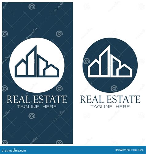 Real Estate Business Logo Template Building Property Development And