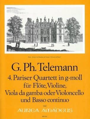 Pariser Quartett Nr G Moll Fl Te Violine Viola Da Gamba Bc