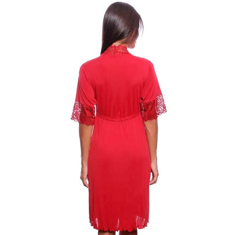 Robe Longo Em Poliamida Renda Pitton Ramos Pink Lingerie