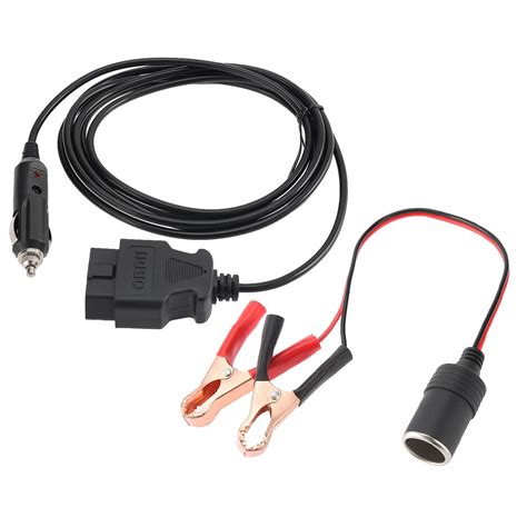 OBD II Vehicle ECU Emergency 12V Power Supply Cable Memory Saver With