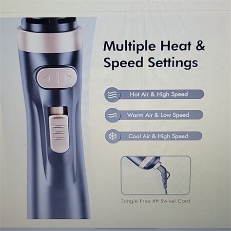 Beautimeter Hair Beautimeter Rotating Hot Air Spin Brush Set W Brushes Black Gold New