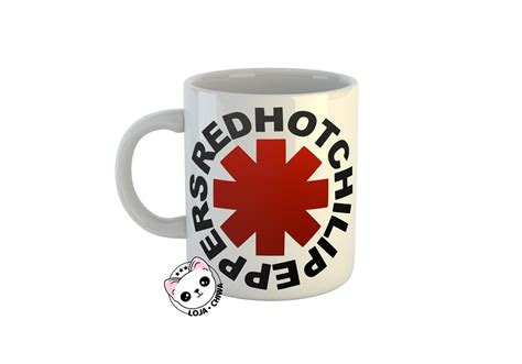 Caneca Red Hot Chili Peppers Rock Banda Porcelana Elo