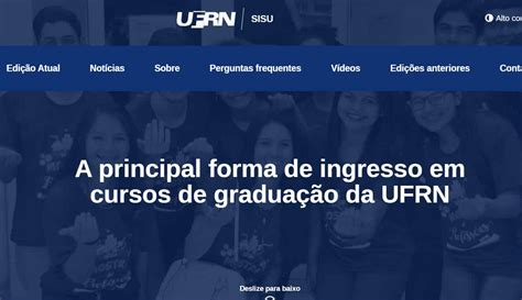 Sisu Notas De Corte Ufrn Campus Cursos Modalidades Turno Grau E Vagas