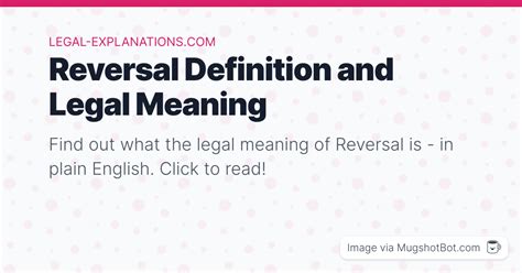 Reversal Definition - What Does Reversal Mean?