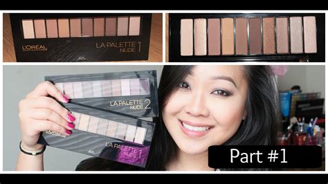 NEW L Oreal La Palette Nude Review Swatches YouTube