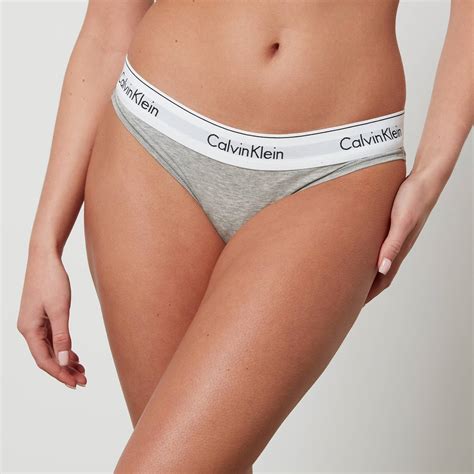 Calvin Klein Women S Modern Cotton Bikini Briefs Grey Heather