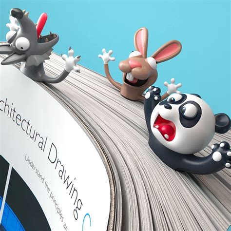 3D закладки для книг с животными | AliExpress