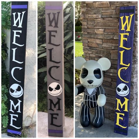 Nightmare Before Christmas Welcome Sign Disney Jack - Etsy