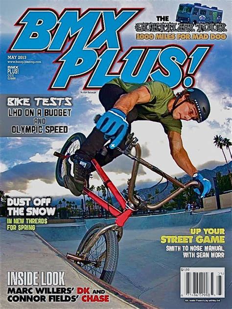 BMX Freestyle Team rider Victor Salazar on the cover of BMX Plus ...