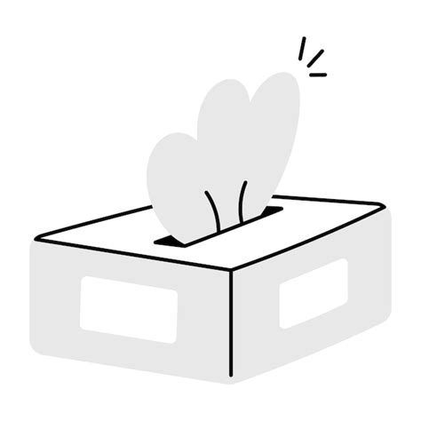 Premium Vector Easy To Use Doodle Icon Of Tissue Box