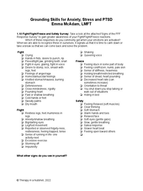 Grounding Skills Workbook 2 | PDF