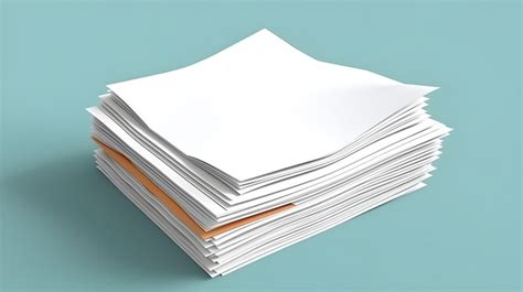 Premium Ai Image A Stack Of White Papers With One That Says The Word