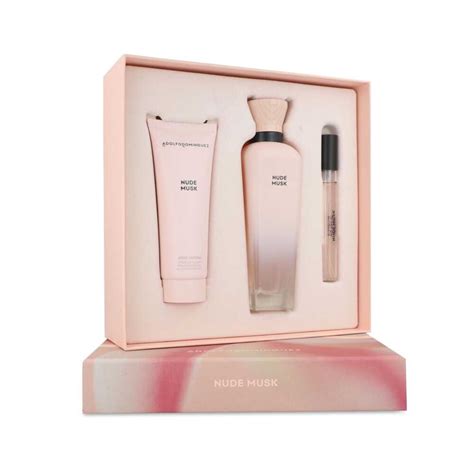 Set Adolfo Dominguez Nude Musk Pzs Ml Edp Spray Body Lotion Ml Ml Edp Spray Pasi N