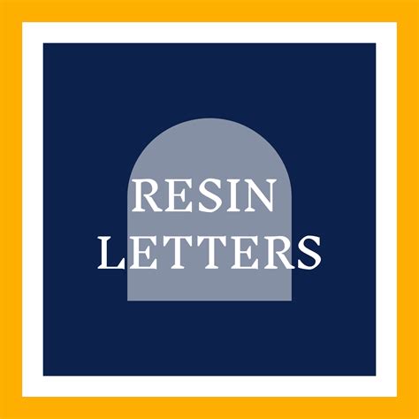 Resin Letters – SunRae Visuals