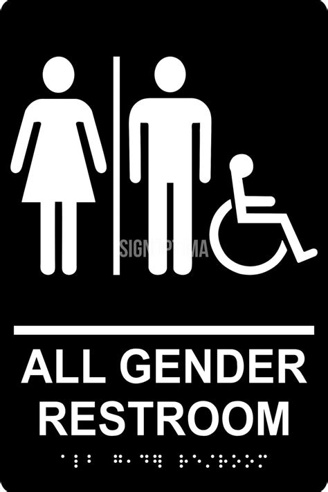 ADA Compliant All Gender Restroom Sign – SignOptima