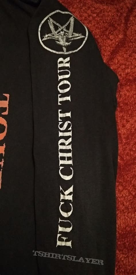 Original Vintage Fuck Christ Tour LS Shirts Blasphemy Rotting Christ Immortal