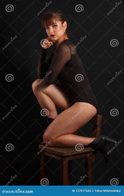 Brunette Woman Posing In Elegant Lingerie Stock Image Image Of Adult Hair 127017343