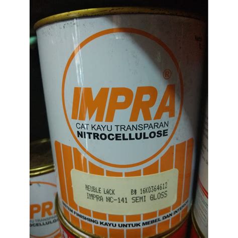 jual melamic semi gloss nc  cat kayu transparan  komponen impra