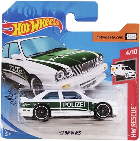 Hot Wheels 92 BMW M3 HW Rescue 4 10 207 250 2020 Amazon Co Uk Toys Games