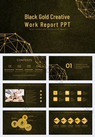 8,700+ Black Gold Powerpoint Templates | Free Google Slides Theme ...