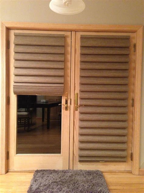 Hunter Douglas Vignette Modern Roman Shades on French Door