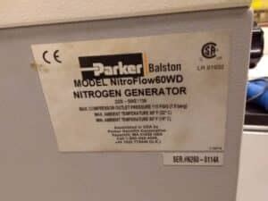 Parker Nitroflow Wd Nitrogen Generator Labmakelaar Benelux