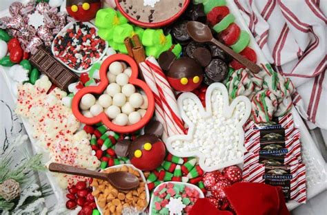 Mickey Mouse Hot Cocoa Charcuterie Board Sweet And Savory Morsels