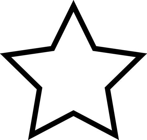 Download Transparent Black Star Outline Clipart (#4985244) - PinClipart