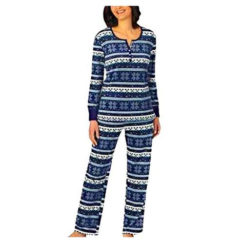 Nautica Nautica Womens 2 Piece Fleece Pajama Sleepwear Set Small