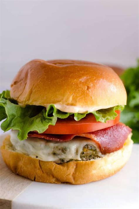 Baked Turkey Burgers - EASY Turkey Club Burger Recipe