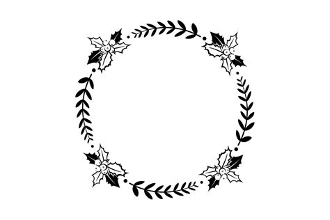 Christmas Wreath Vector Graphic By Artgraph · Creative Fabrica