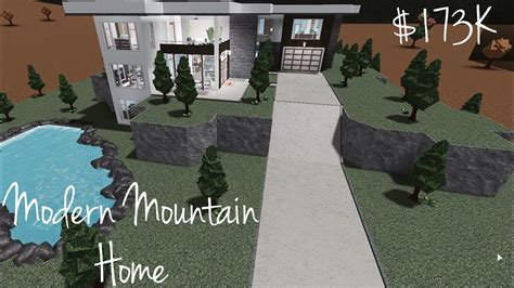 Welcome To Bloxburg: Modern Mountain Home Part 1 - YouTube