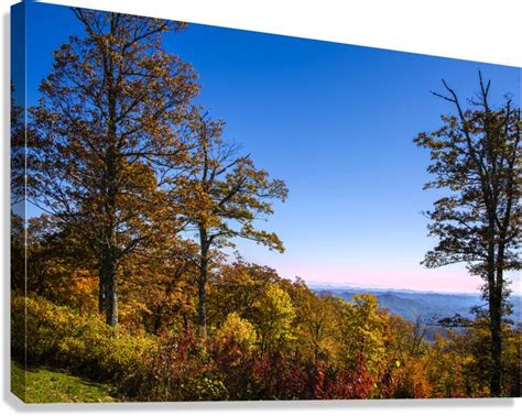 autumn sunset   blue ridges  shelia hunt photography wall art