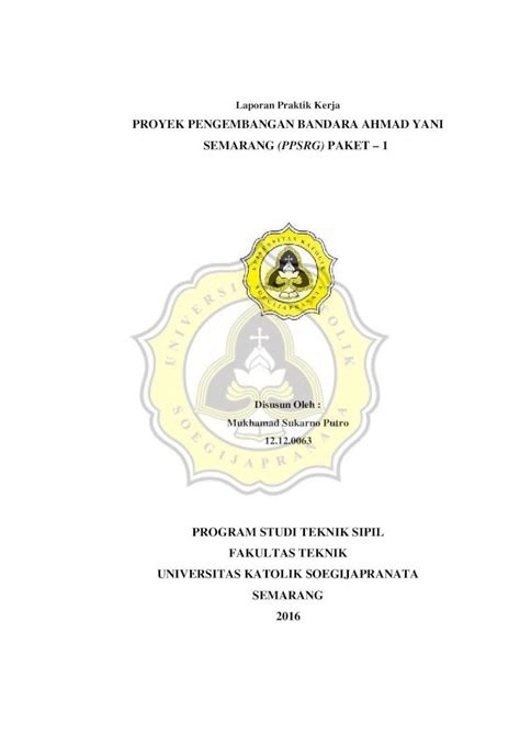 Pdf Laporan Praktik Kerja Repository Unika Ac Idrepository Unika Ac