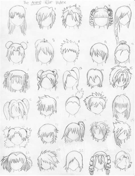 How To Draw Anime Hair Part 1 By Tanyaelric On Deviantart